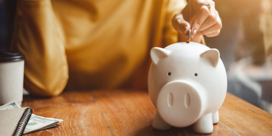frau-hand-muenze-sparschwein-vorsorge-finanzen_iStock-1049807888